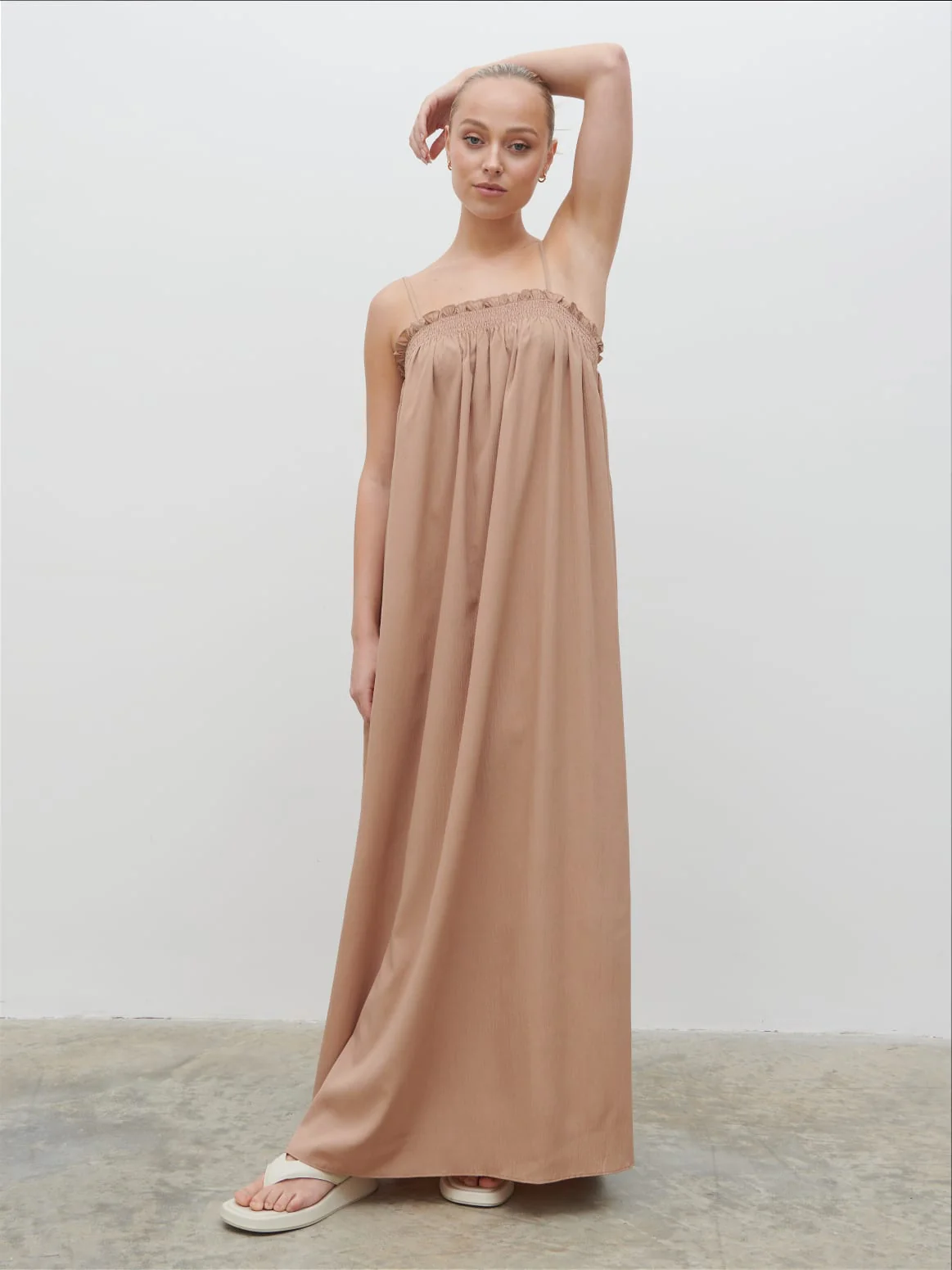 Ada Maxi Dress - Biscuit