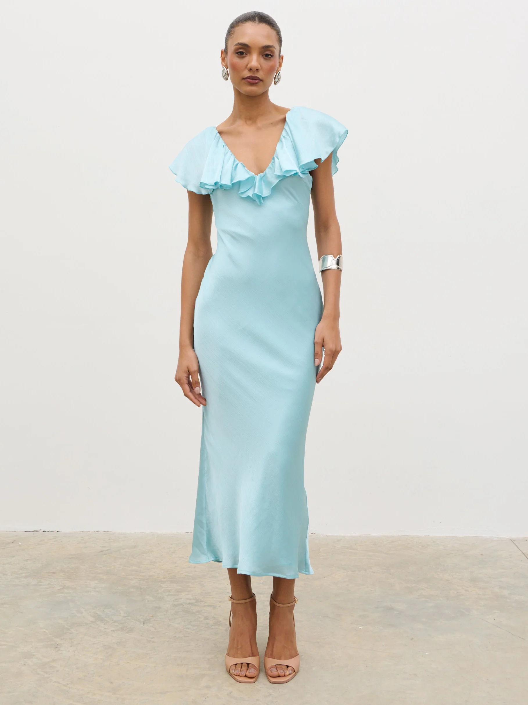 Adina Midaxi Dress - Seaspray Blue