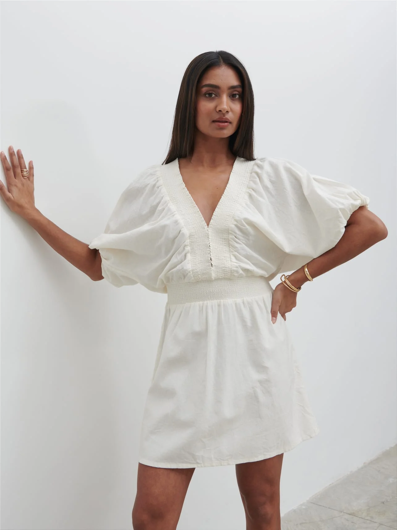 Bailey Mini Dress - White
