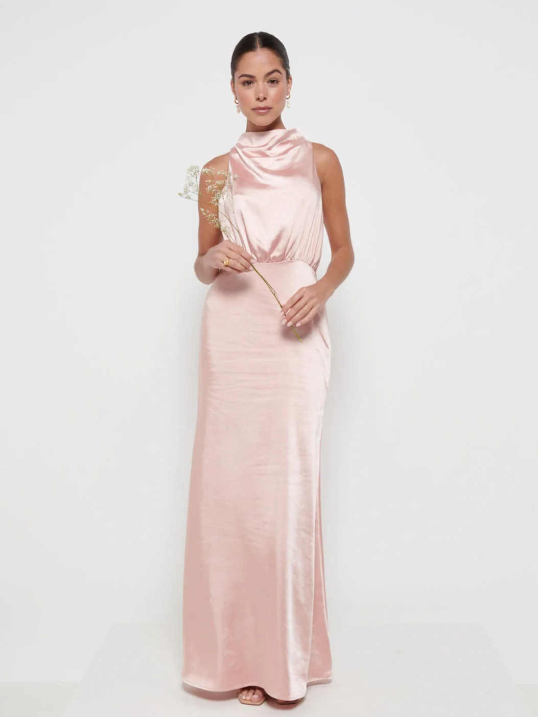 Farrah Maxi Bridesmaid Dress - Matte True Blush