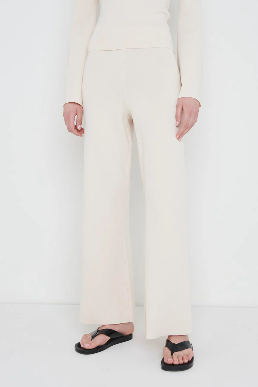 Hayden Knit Trousers - Cream