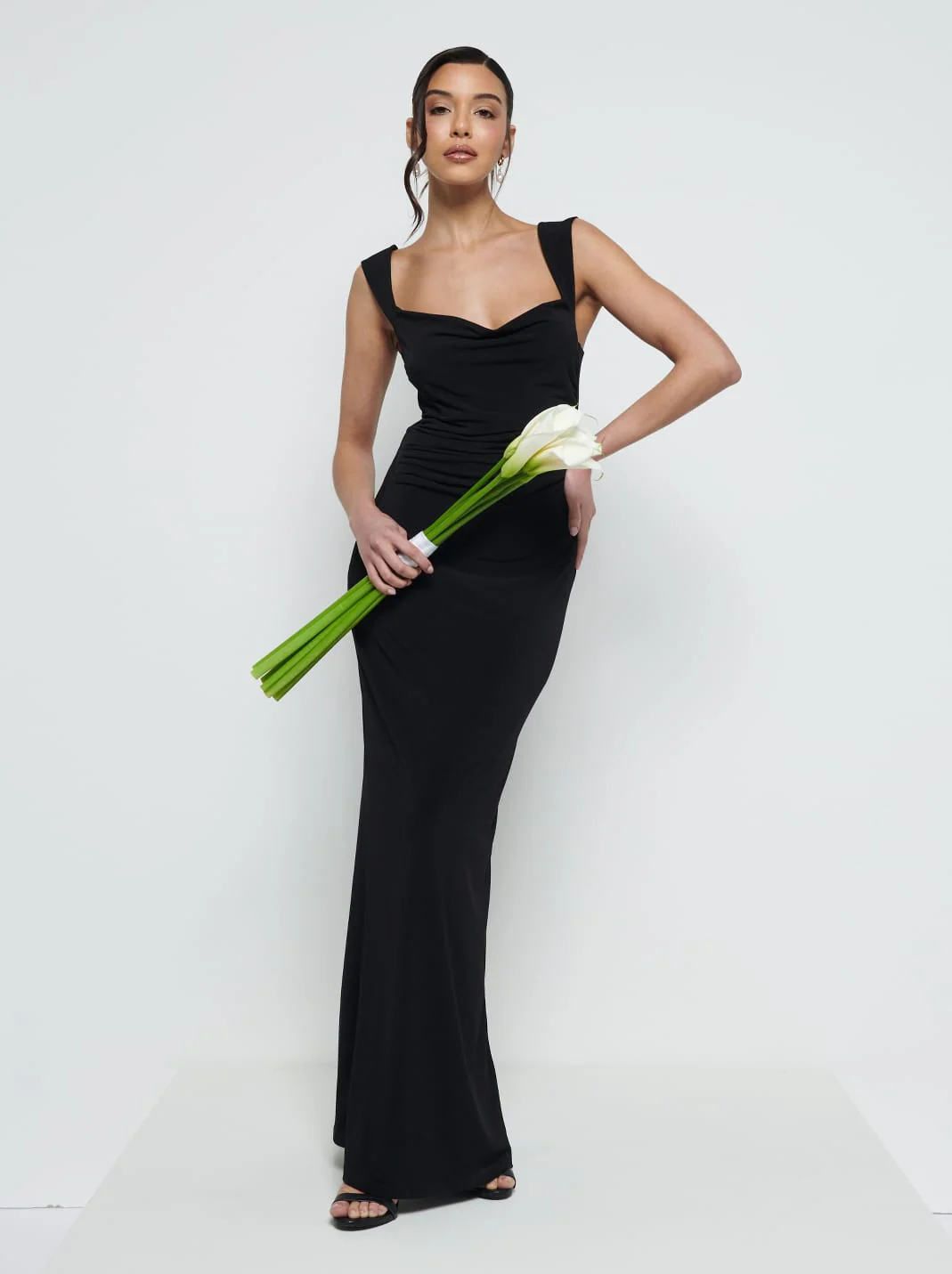 Jersey Bridesmaid Swatch - Black - Image 2