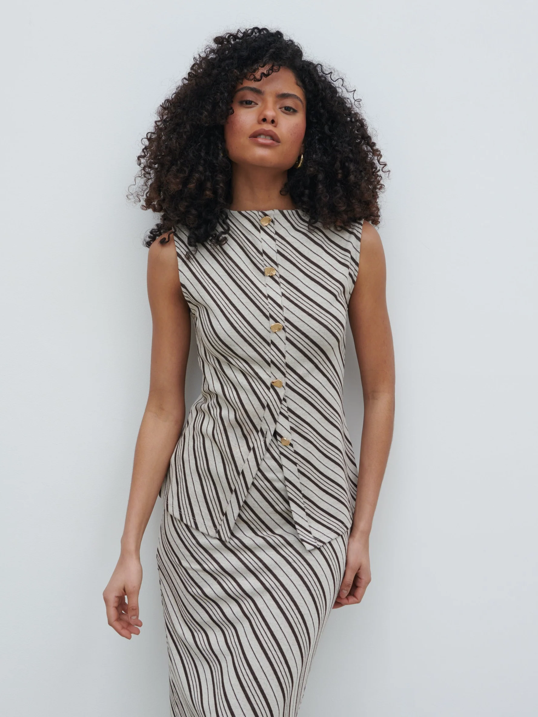 Kali Jersey Top - Asymmetric Stripe - Image 2