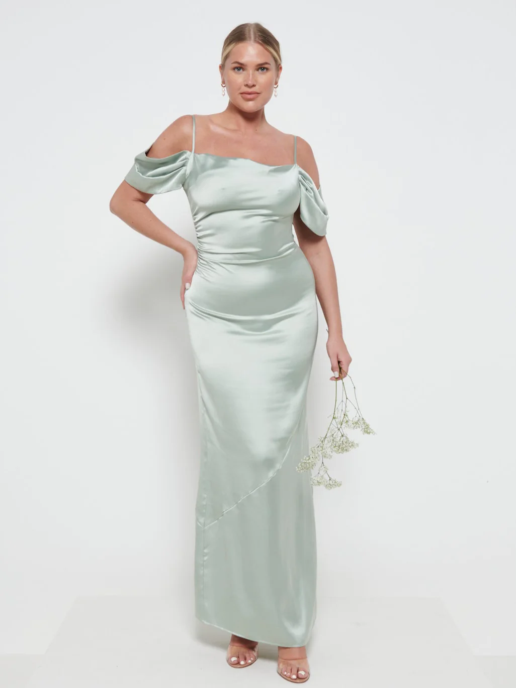Lucette Recycled Maxi Bridesmaid Dress - Sage