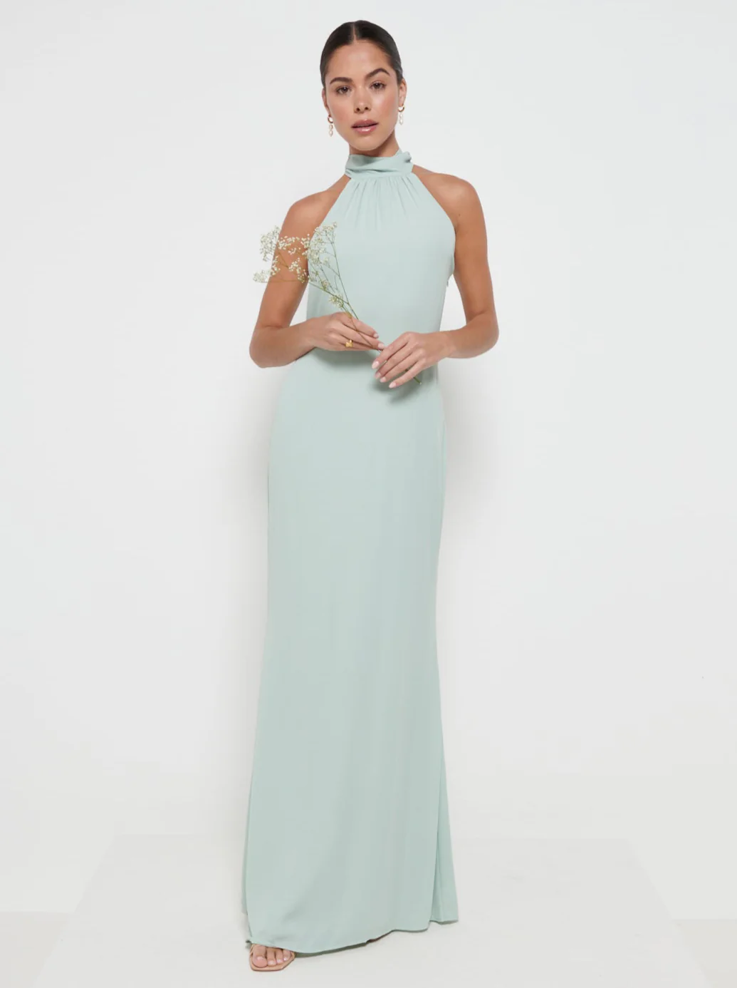 Odelle Chiffon Maxi Bridesmaid Dress - Sage