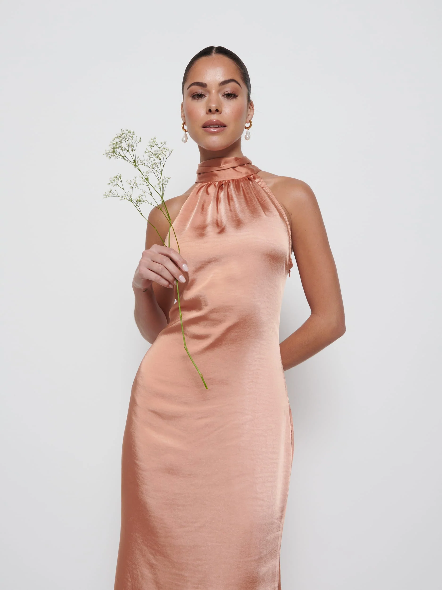 Odelle Maxi Bridesmaid Dress - Cinnamon - Image 2