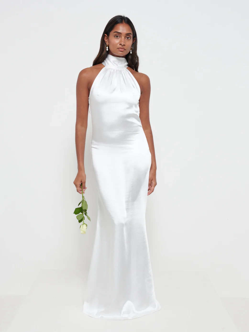 Odelle Maxi Bridesmaid Dress - Matte Ivory