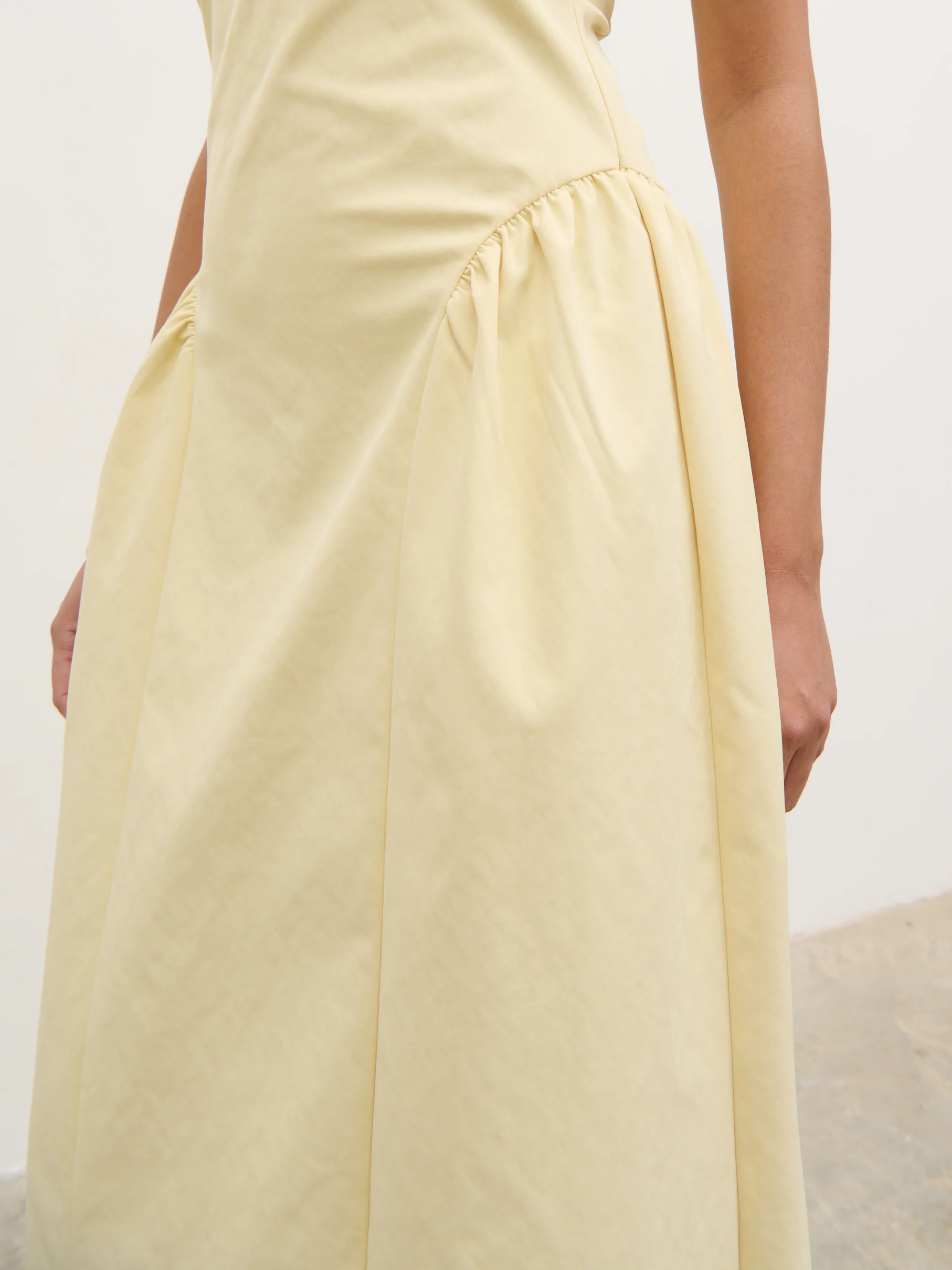 Sylvie Slash Neck Midaxi Dress - Lemon - Image 6