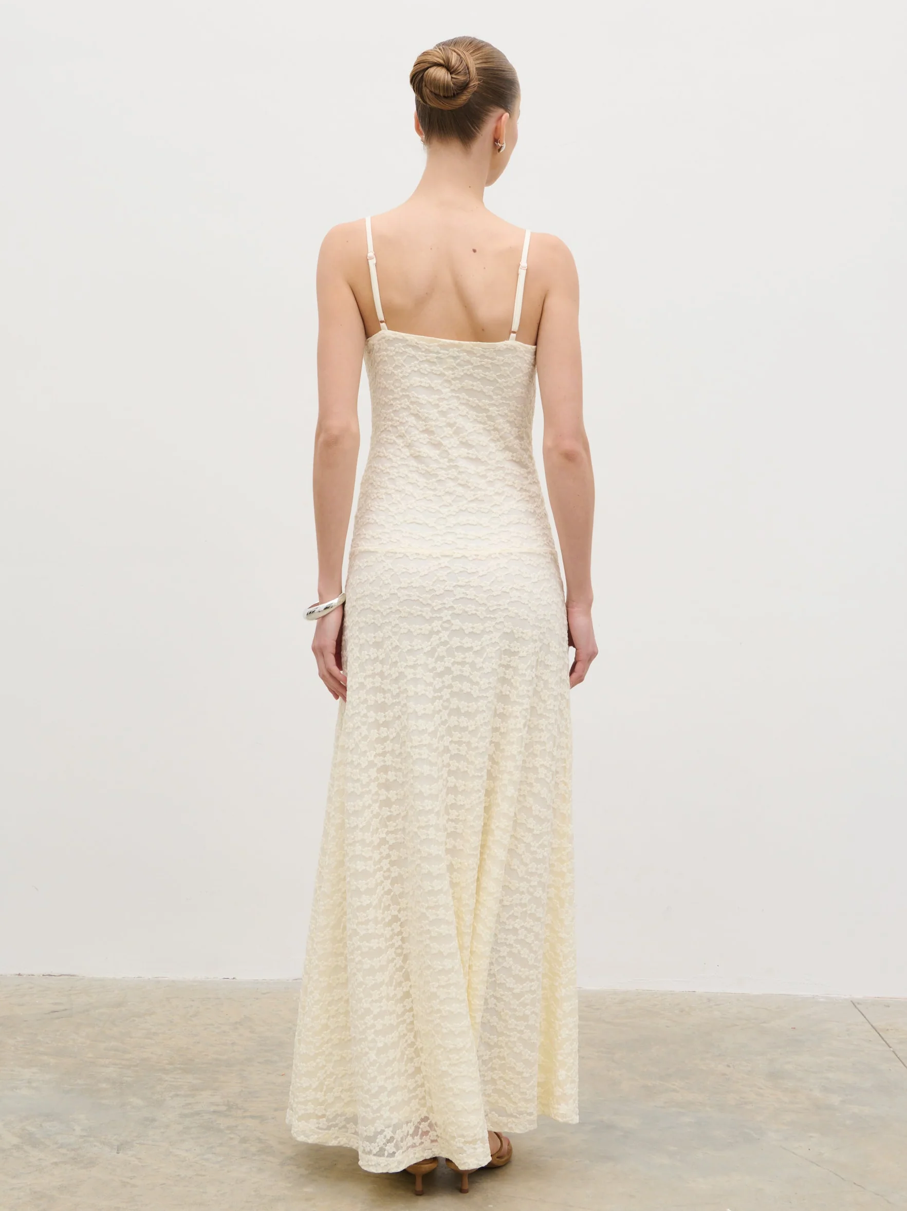 Verity Floral Maxi Dress - Cream - Image 8